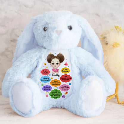 Good Things Are Happening | Personalized Stuffed Bunny