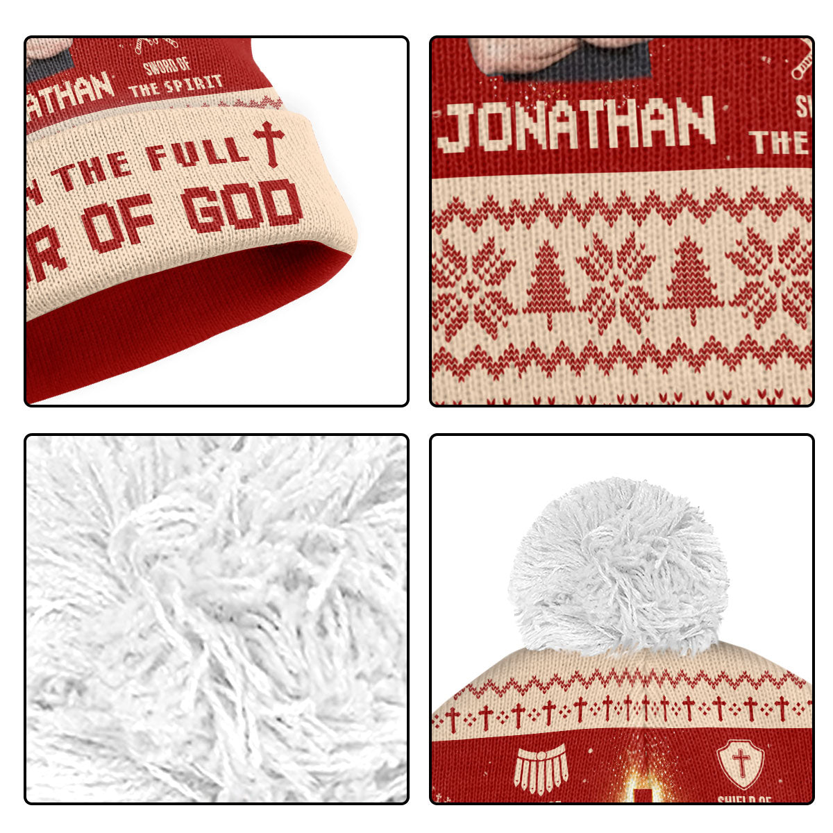 Armor Of God | Personalized Bobble Beanie Hat JSBBHPL2530D