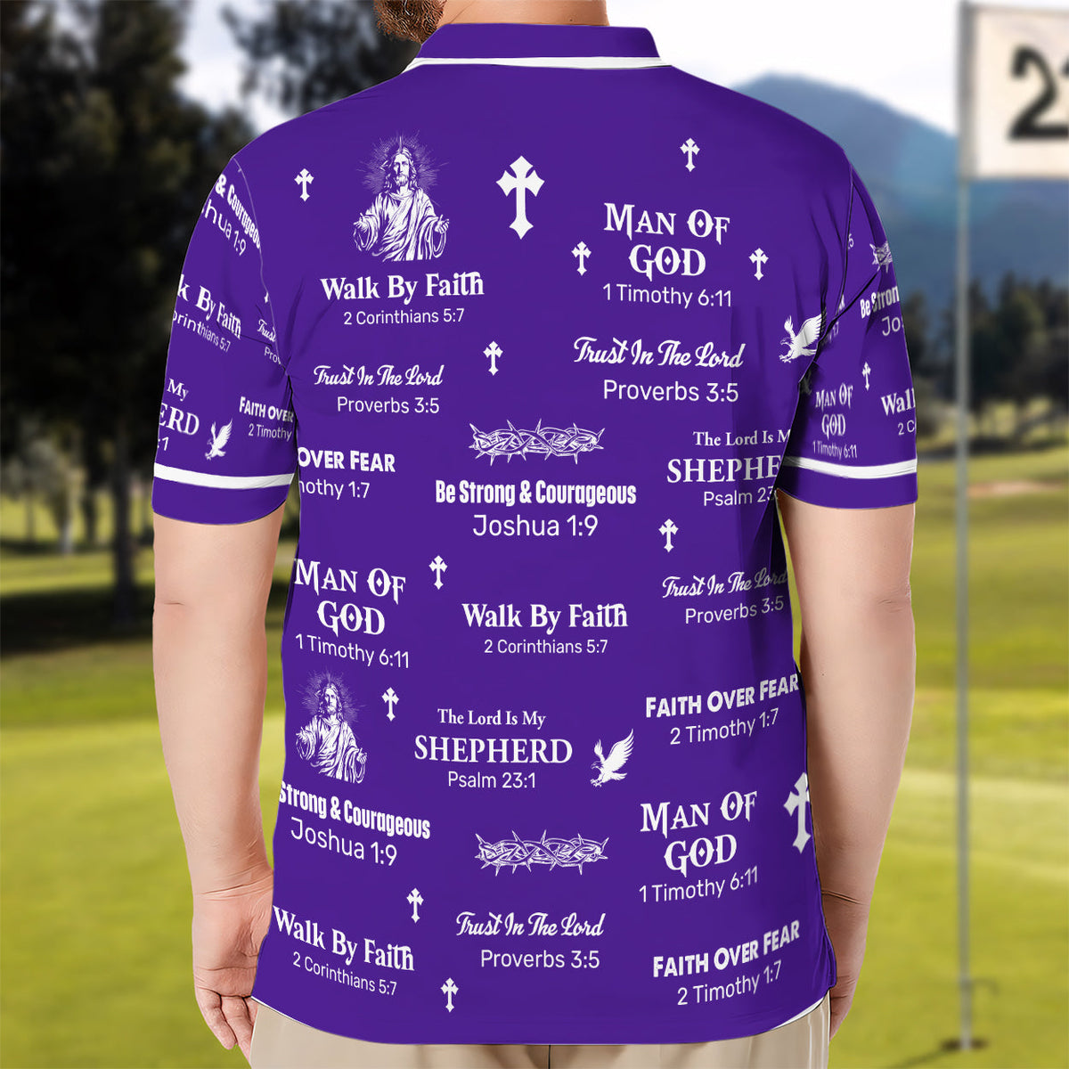 The Lord Is My Shepherd | Personalized Polo Shirt