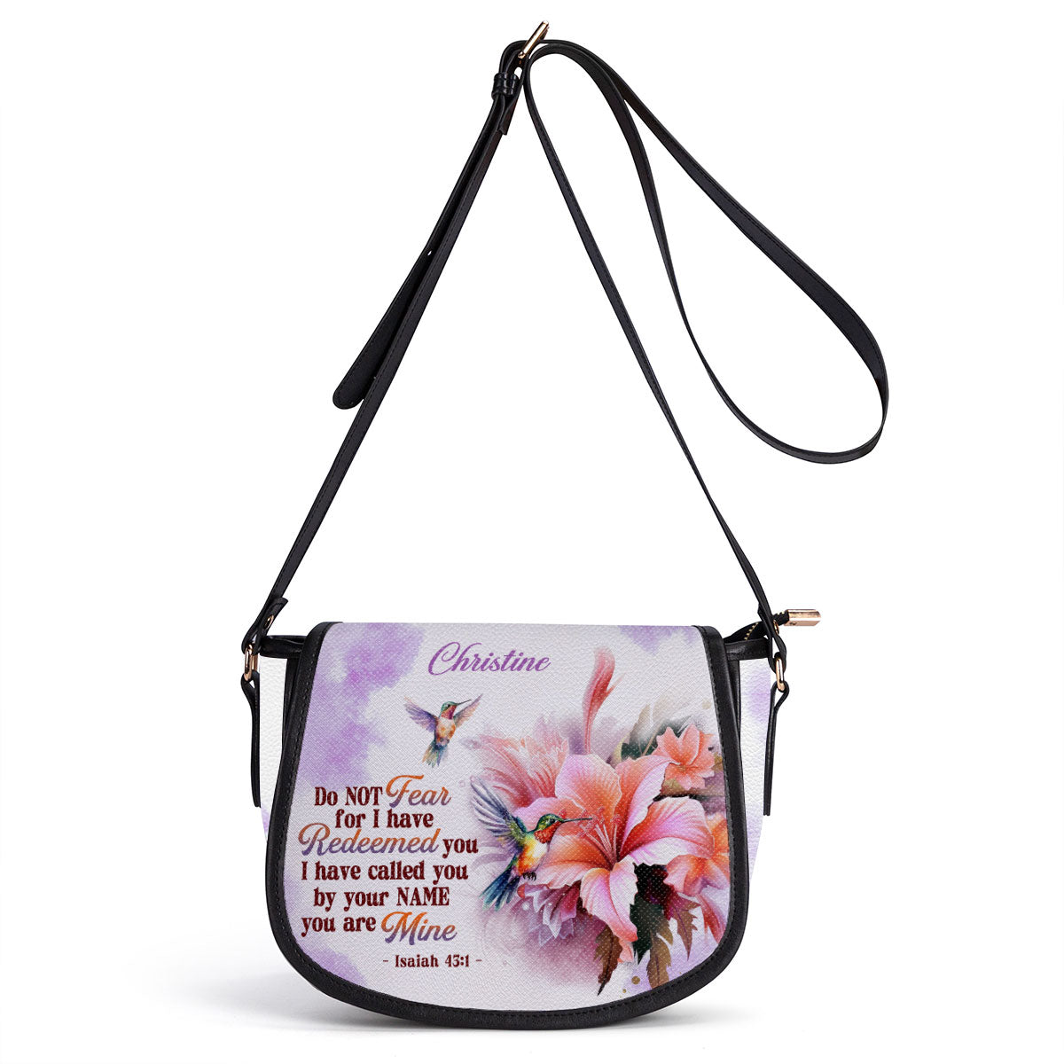 I Have Called You By Your Name - Personalized Leather Saddle Bag LSBM768