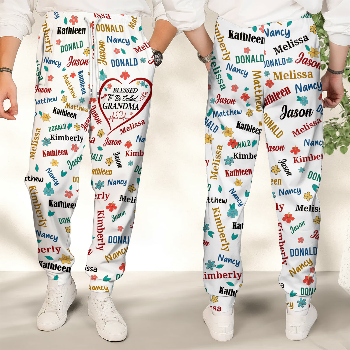Blessed To Be Called Grandma | Personalized Sweatpants