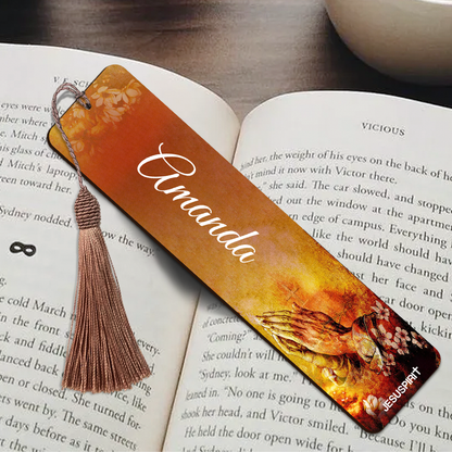 Beautiful Personalized Wooden Bookmarks - Give Thanks In All Circumstances BM01