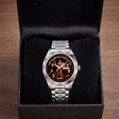 Put On The Full Armor Of God | Personalized Men's Wrist Watch