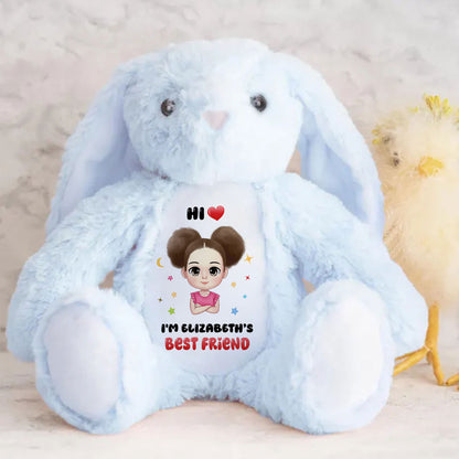 I'm Baby's Best Friend | Personalized Stuffed Bunny