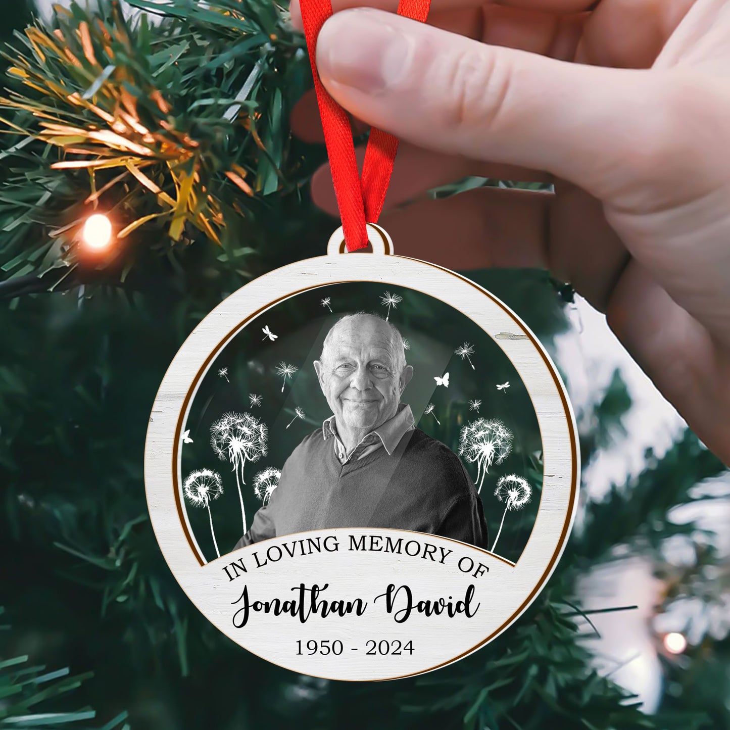 In Loving Memory | Personalized Wood & Acrylic Ornament JSWAOHLL2764T