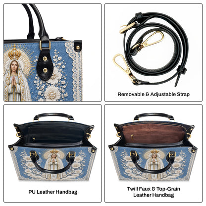 Our Lady Of Fátima In Bloom |  Leather Handbag