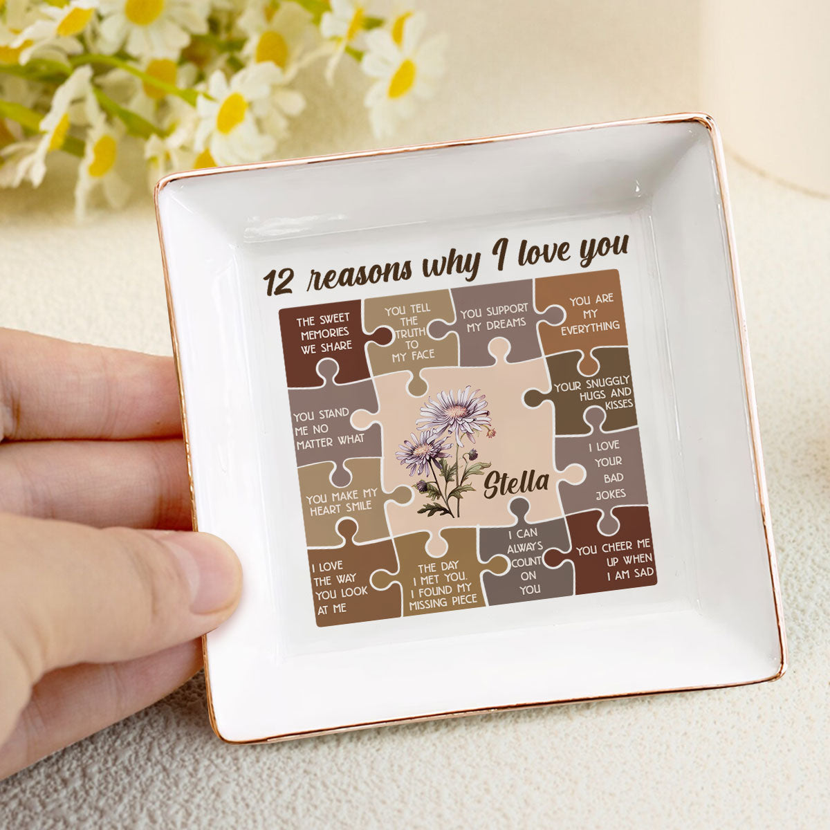 12 Reasons I Love You | Personalized Jewelry Dish