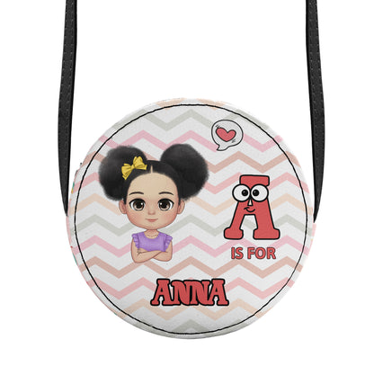 School Kid's Name | Personalized Kid Round Purse JSCRBPT1176L