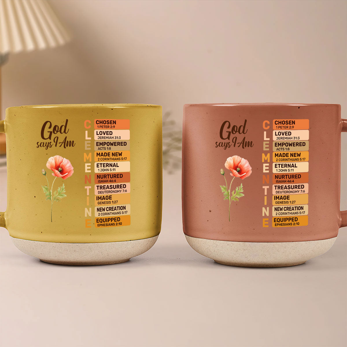God Says I Am | Personalized Pottery Mug