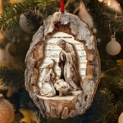 I Can Only Imagine Nativity |  2-Layered Wooden Ornament
