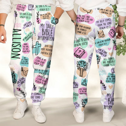 My Daily Bible Affirmations | Personalized Sweatpants