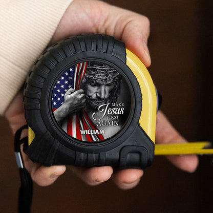 Make Jesus First Again | Personalized Tape Measure