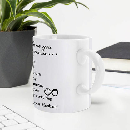 To My Wife | Personalized White Ceramic Mug