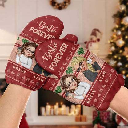 Bestie Forever Warm Mittens | Personalized Warm Mittens JSWMPL2272L