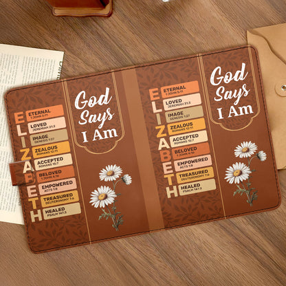 God Says I Am | Personalized Leather Notebook & Pen Set