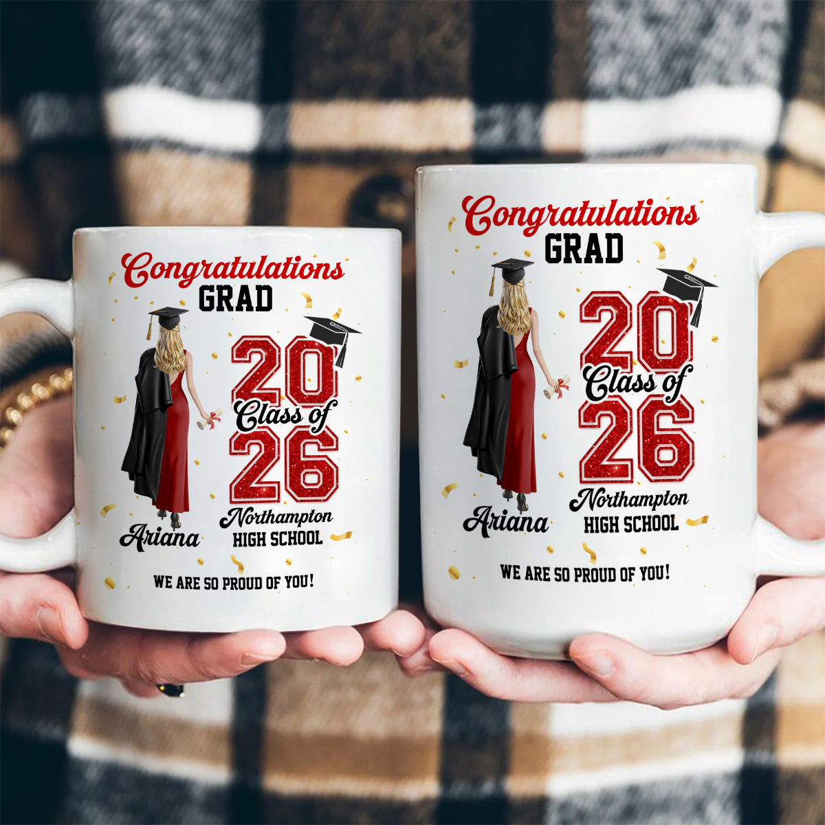 Congratulations On Your Graduation | Personalized Ceramic Coffee Mug