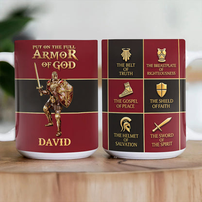 Put On The Full Armor Of God | Personalized Ceramic Coffee Mug