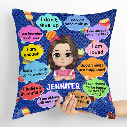 Good Things Are Happening | Personalized Crystal Velvet Pillow JSPILWPHA1249L