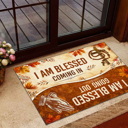 I Am Blessed Coming In Going Out |  Doormat