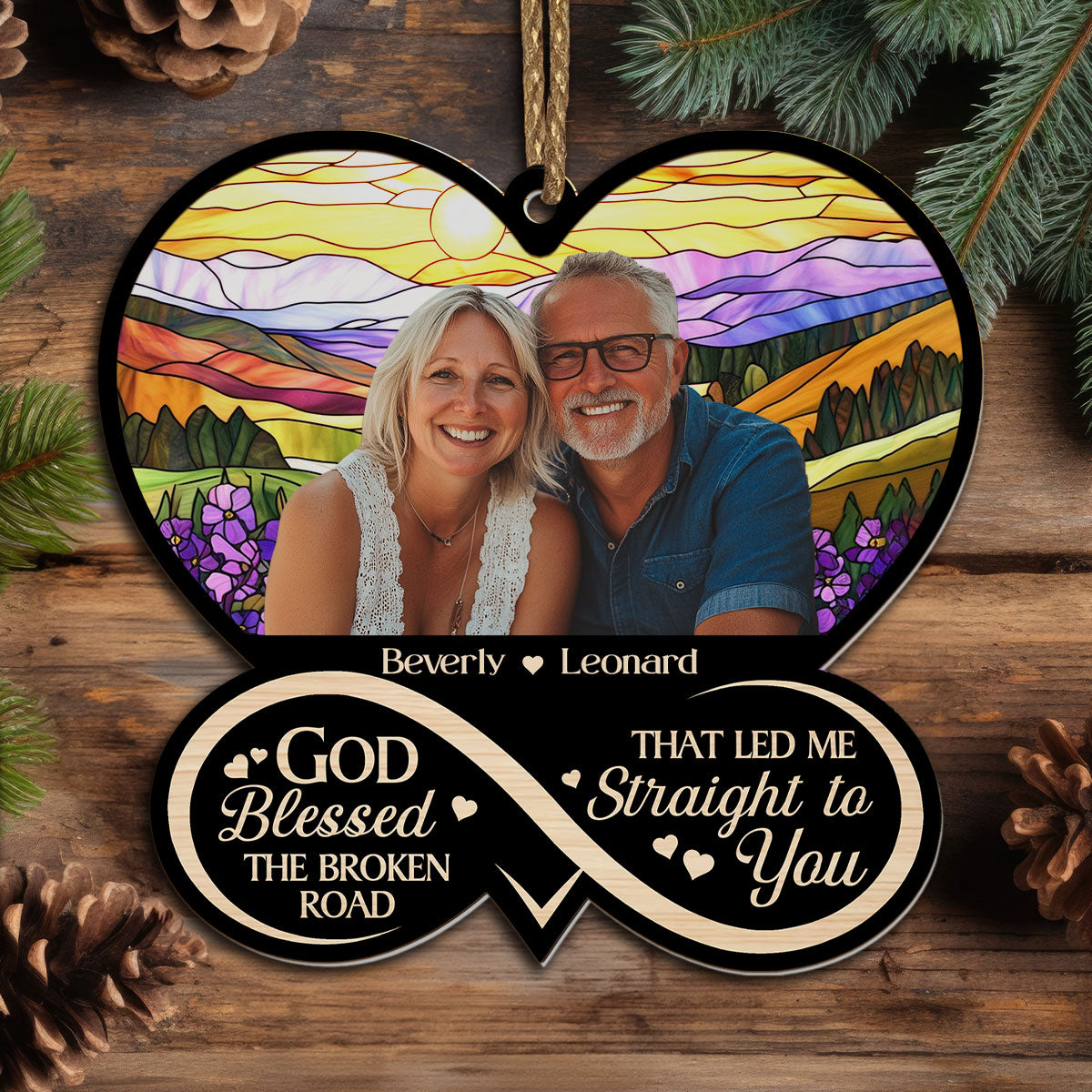 To My Loving | Personalized Suncatcher Ornament JSSUNOPH2373M