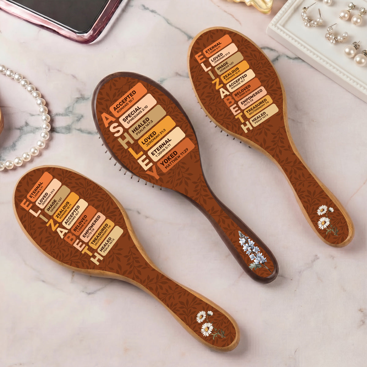 God Says I Am | Personalized Hair Brush