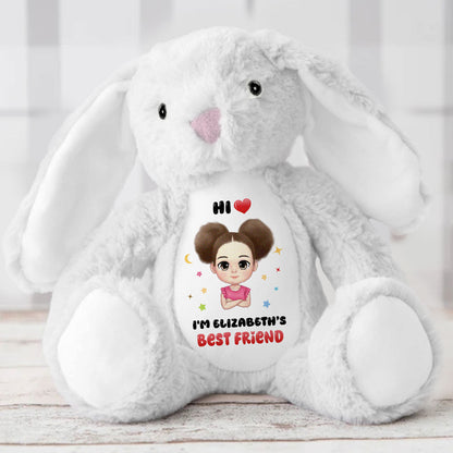 I'm Baby's Best Friend | Personalized Stuffed Bunny