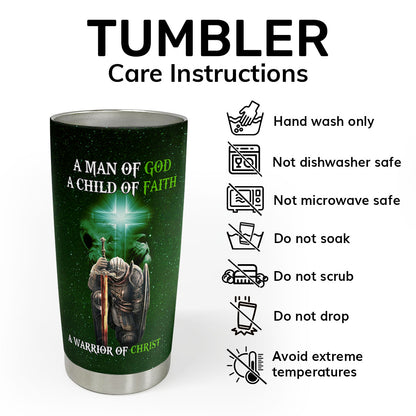 A Man Of God  | Personalized Stainless Steel Tumbler