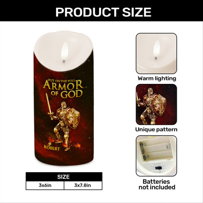 Armor Of God | Personalized Flameless LED Candle