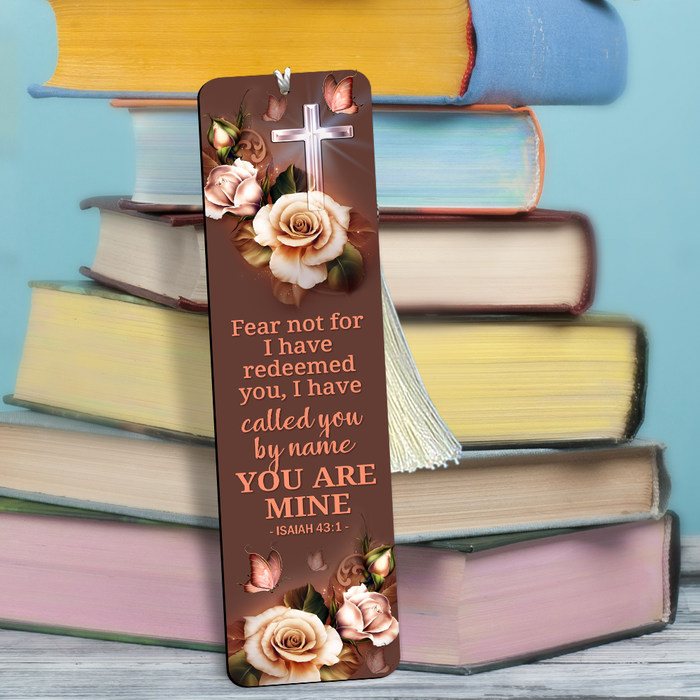 Personalized Rose Wooden Bookmarks - I Have Called You By Name MH09