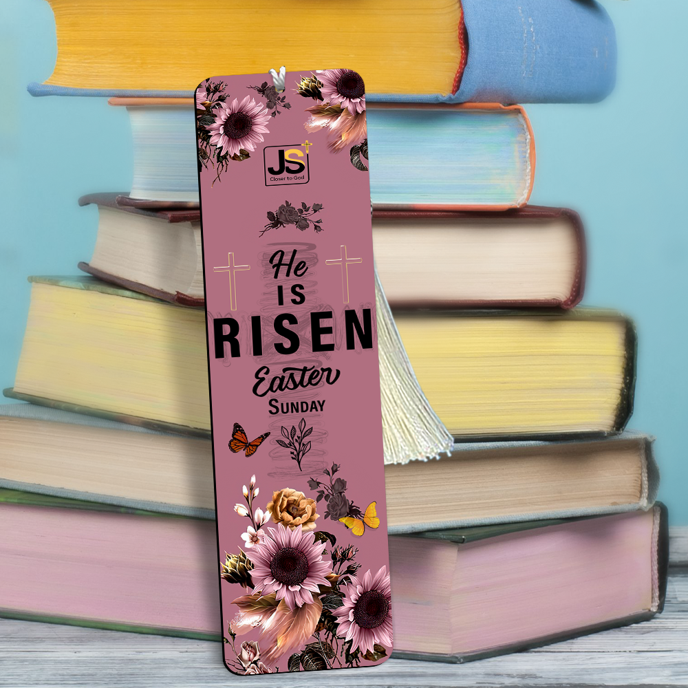 He Is Risen - Lovely Personalized Wooden Bookmarks BM45