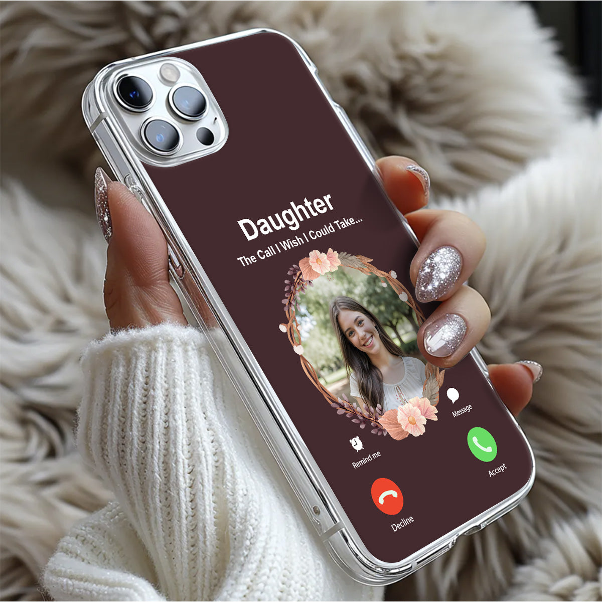 The Call I Wish I Could Take | Personalized Clear Silicone Phone Case