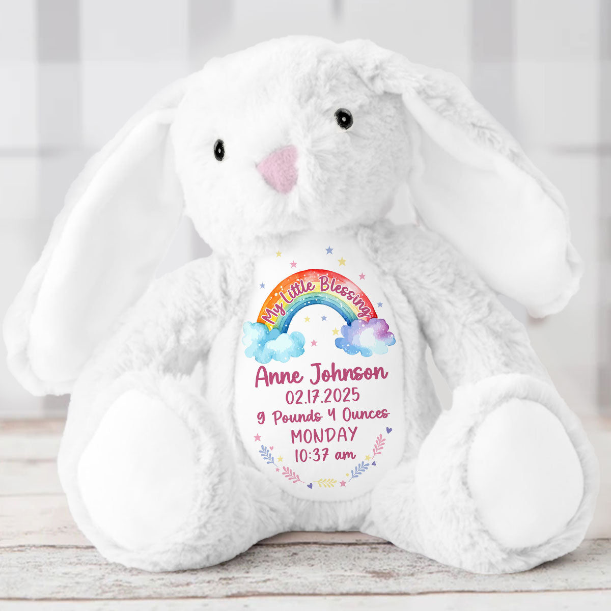 My Little Blessing | Personalized Stuffed Bunny