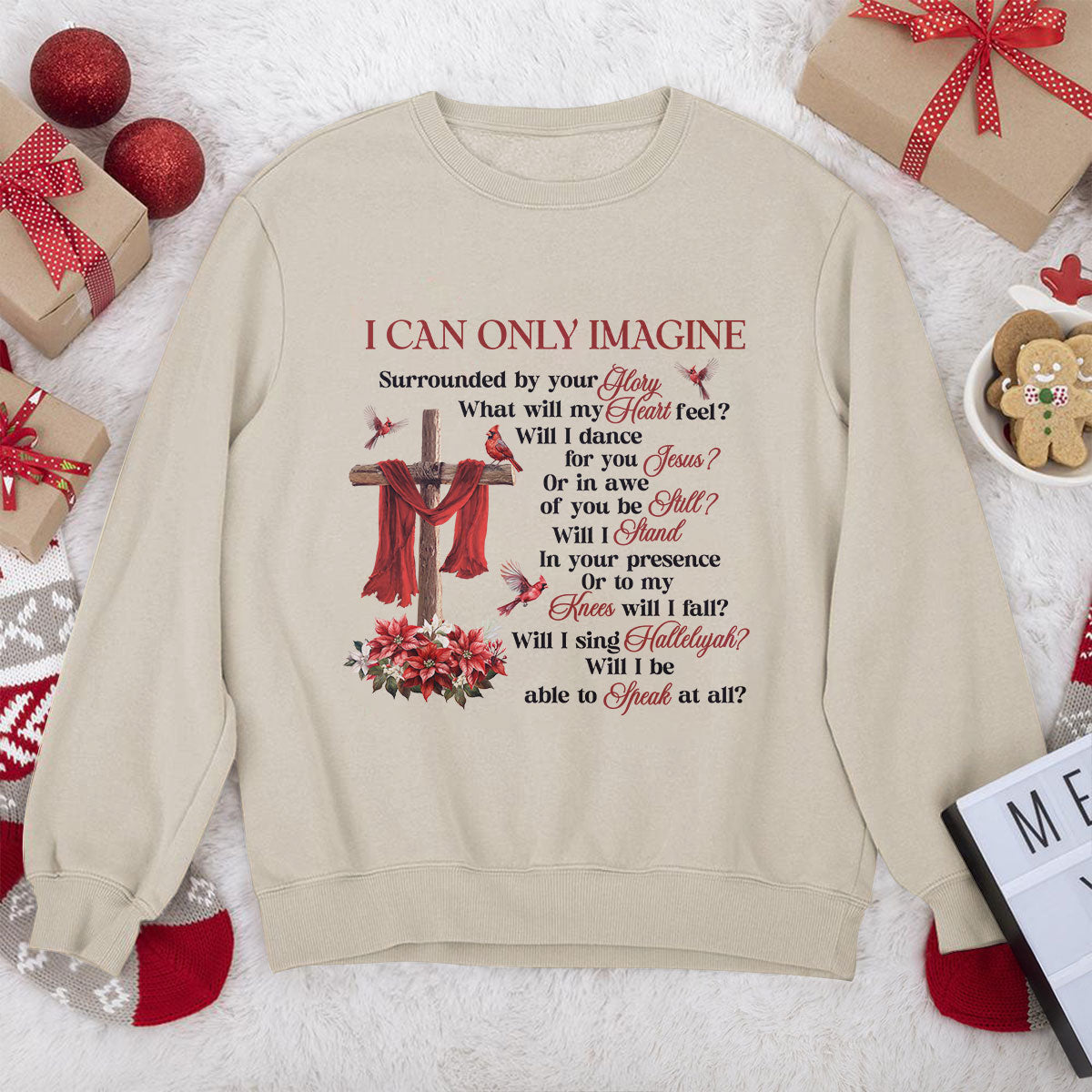 Awesome Christian Unisex Sweatshirt - I Can Only Imagine 2DUSNAM1008B