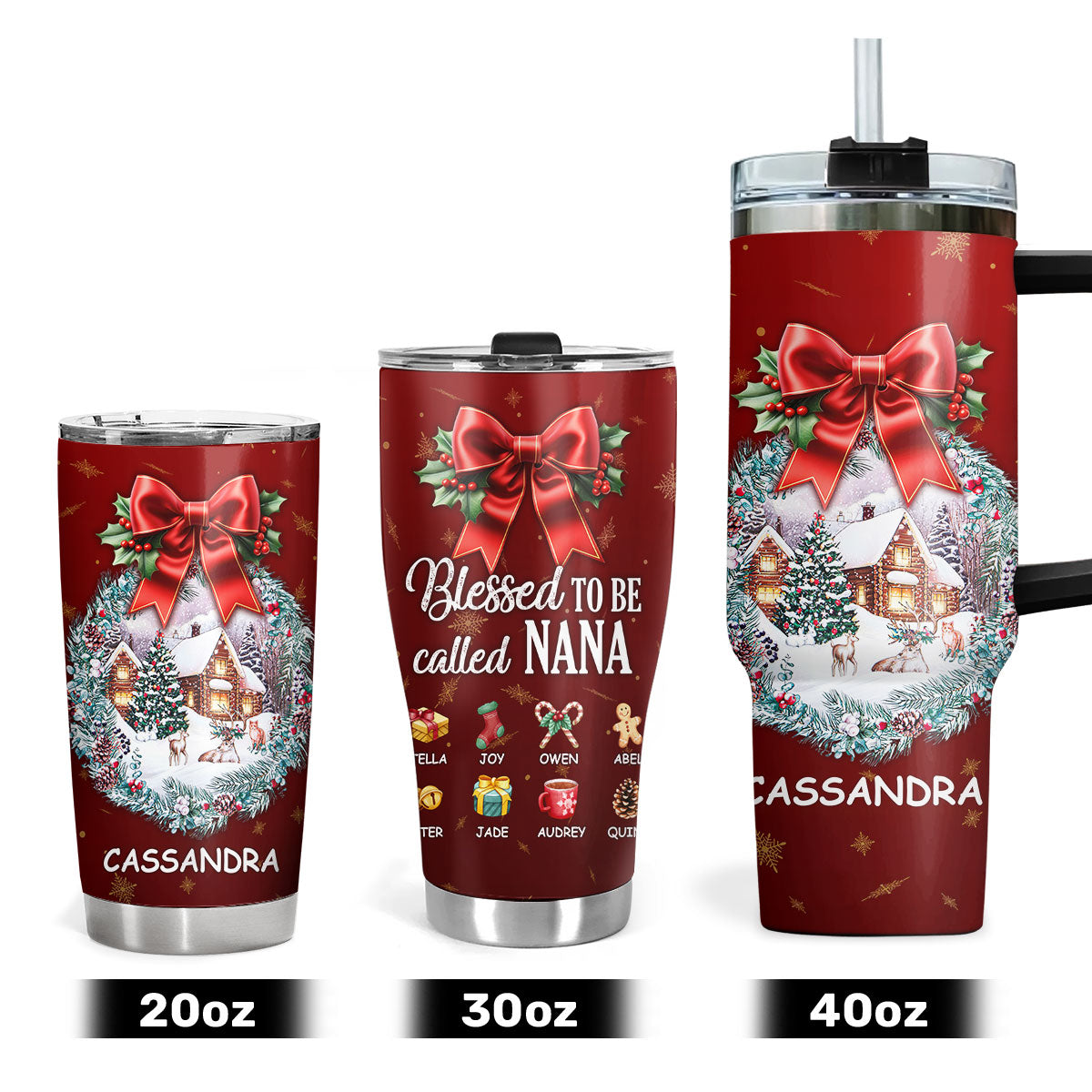 Blessed To Be Called Nana | Personalized Stainless Steel Tumbler