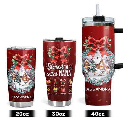 Blessed To Be Called Nana | Personalized Stainless Steel Tumbler