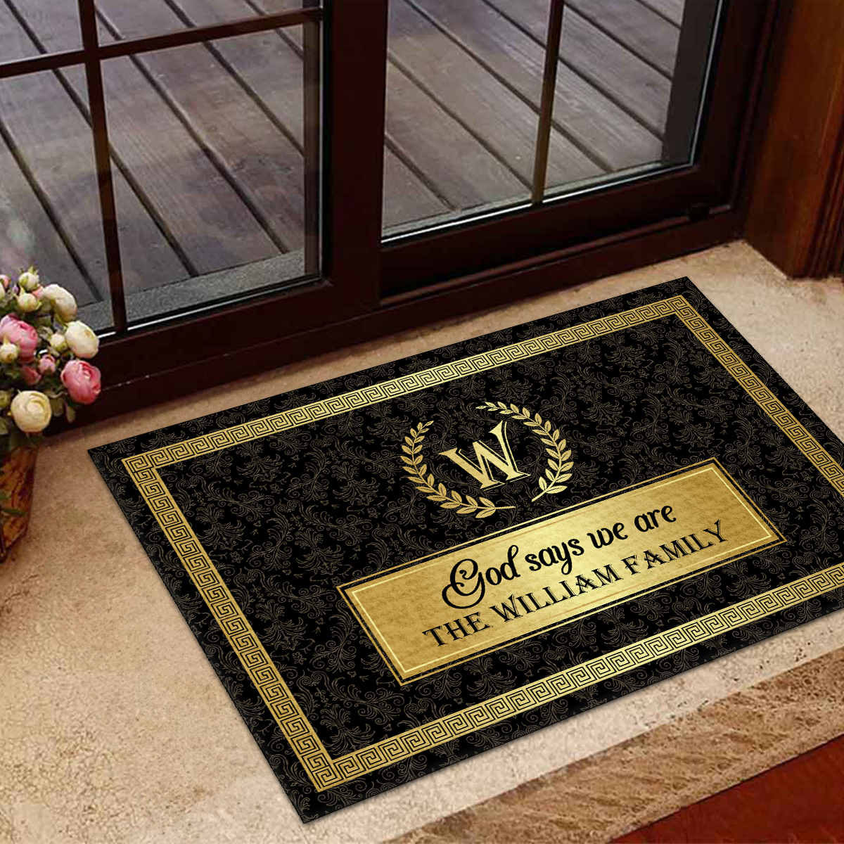 God Says We Are | Personalized Doormat