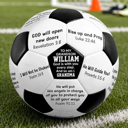 Rise Up, Pray And Play | Personalized Soccer Ball