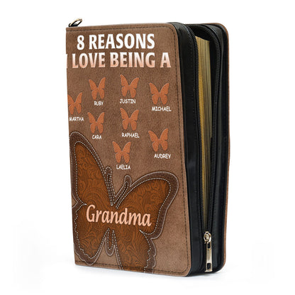 The Reason I Love Being A Grandma | Personalized Bible Cover JSBCPN2649D