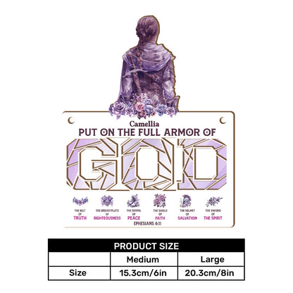 Armor Of God  | Personalized Window Hanging Suncatcher