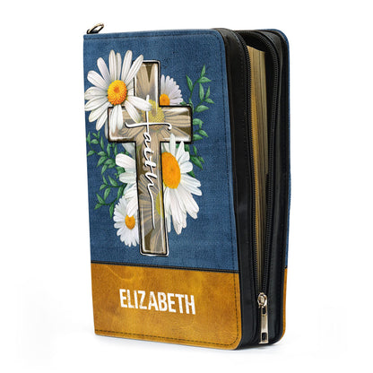 Jesuspirit | Personalized Leather Bible Cover | I Can Do All Things Through Christ Who Strengthens Me | Philippians 4:13 | BCM779