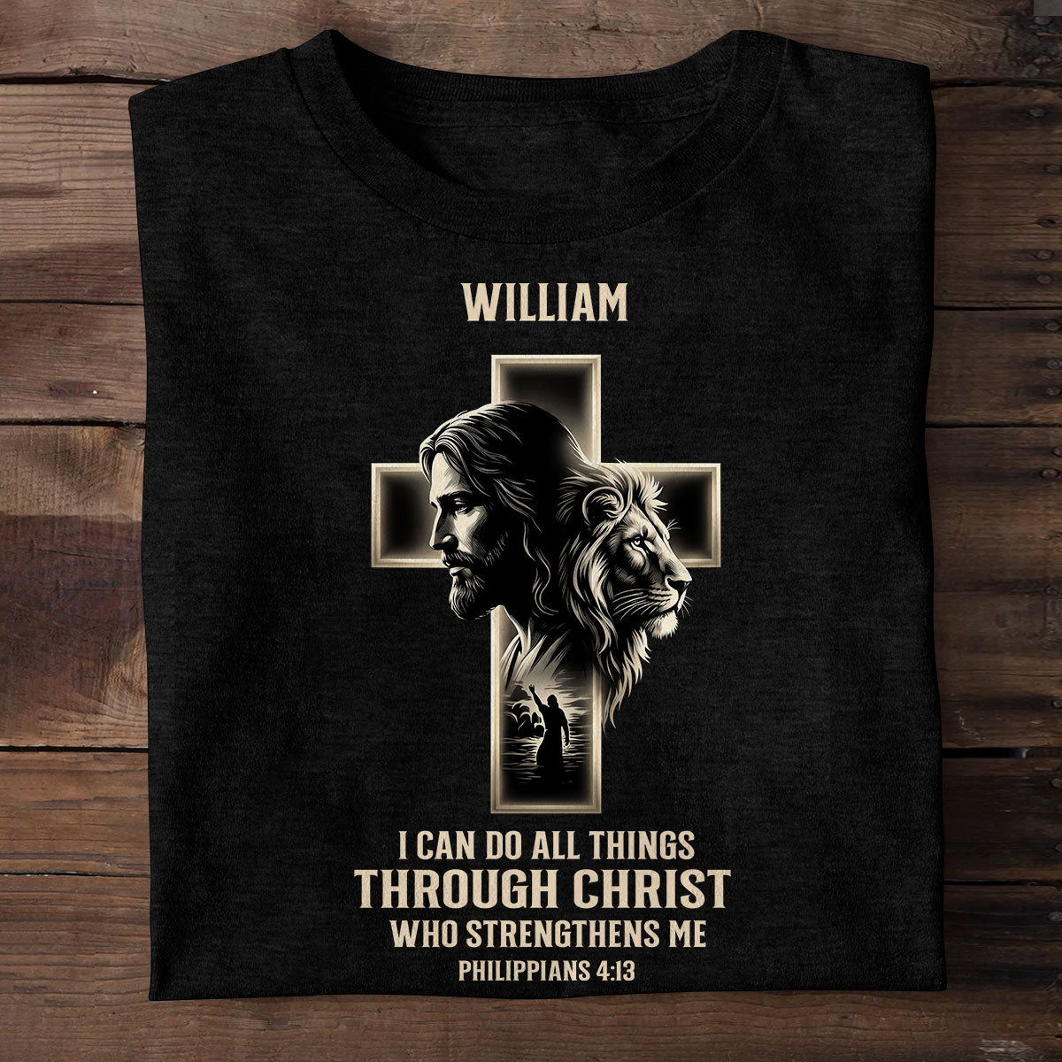 I Can Do All Things Through Christ | Personalized 2D Unisex T-shirt