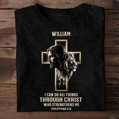 I Can Do All Things Through Christ | Personalized 2D Unisex T-shirt