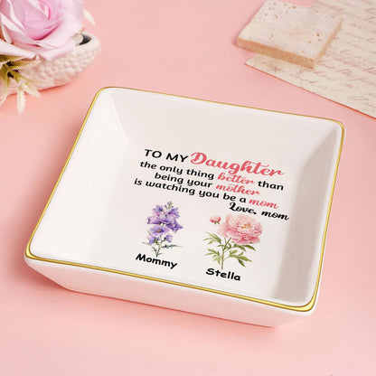 To My Daughter | Personalized Jewelry Dish JSJDPN2804D