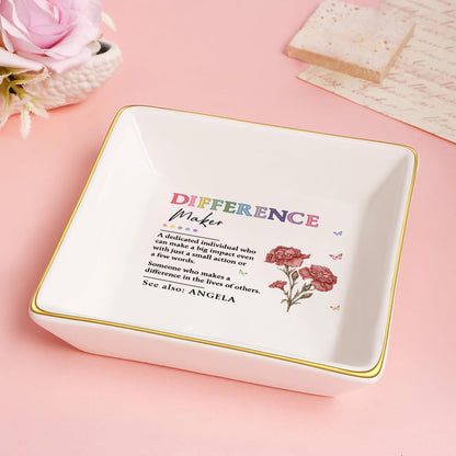 Difference Maker | Personalized Jewelry Dish