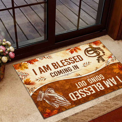 I Am Blessed Coming In Going Out |  Doormat