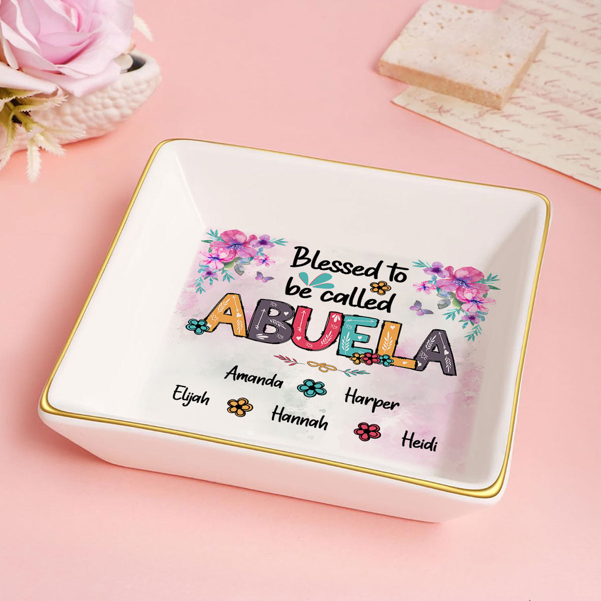 Blessed To Be Called Grandma | Personalized Jewelry Dish JSJDPH1832M