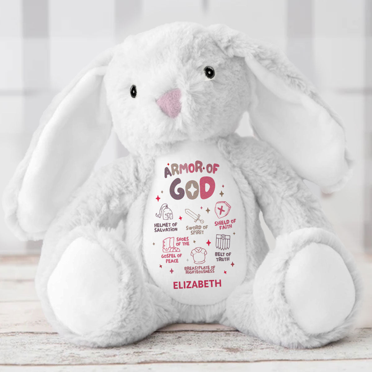 Armor Of God | Personalized Stuffed Bunny