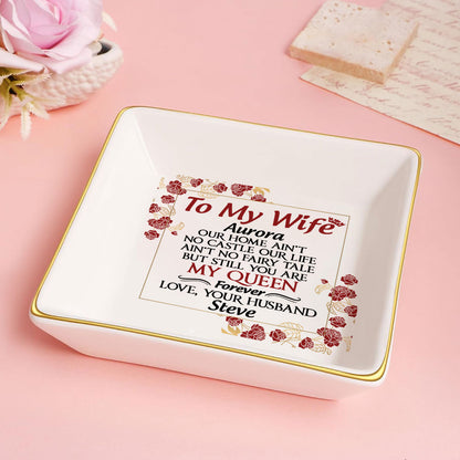 To My Wife | Personalized Jewelry Dish