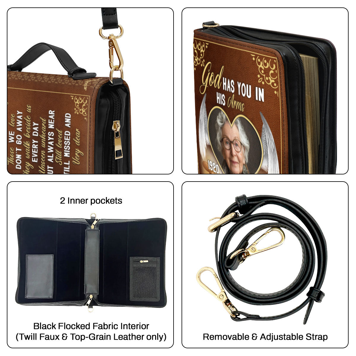 Memorial | Personalized Bible Cover JSBCPPA1349TA