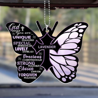 God Says You Are | 1-Side Car Acrylic Hanging Ornament JSUPCHOHLPA1573TA